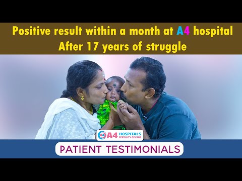 Shobana and Sathish Kumar IVF Success Story| A4 Fertility Centre | Chennai|@A4HospitalandMaternity