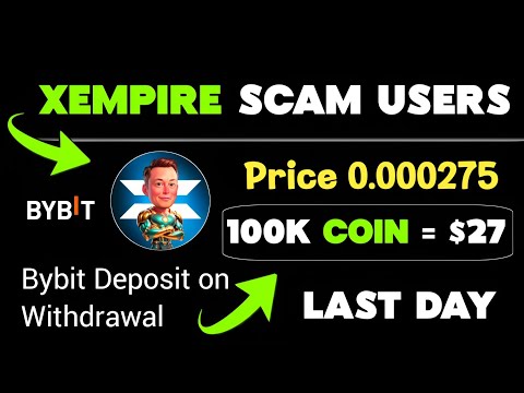 x empire latest new updates today live claim || how to withdrawal on xempire tokers $100 🔥