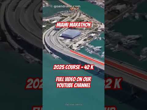 Life Time Miami Marathon 2025: fly over the marathon course! Video of the race path.