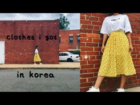 clothes i bought in korea 👗 a (sort of) lookbook