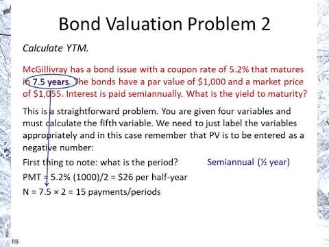 Bond Valuation Problem 2