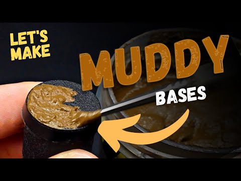 Create FUN & EASY muddy bases for your tabletop miniatures!