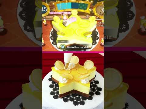 Decorating Princess Peach’s star cake in the game and in real life🤩⭐️🎂 #freegame