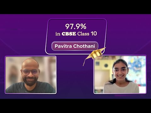 97.9% in CBSE Class 10 | Pavitra Chothani #byjus #success #successstories cbseclass10 #proudparents