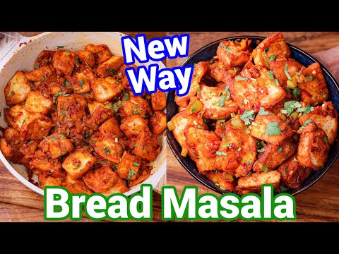 Bread Masala Recipe - Street Style New Way with Tips & Tricks for Crisp Texture | Bread Chaat