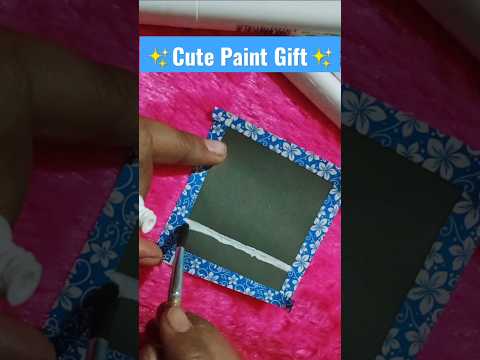 DIY ✨cute✨ paint Gift idea #youtubeshorts #art #creative #drawing #bff #giftideas #satisfying