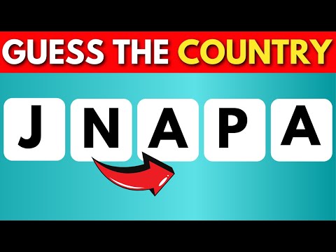 Guess the Country by its Scrambled Name | Country Quiz