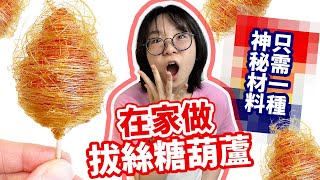 【DIY】網路爆紅! 拔絲糖葫蘆 輕鬆學會 只需一種材料 簡單 好吃 好玩 草莓糖葫蘆 ASMR吃播[NyoNyoTV妞妞TV]