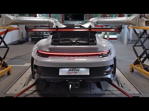 Porsche 992 GT3 RS AKRAPOVIC vs. DUNDON exhaust Sound and Performance differences on the Dyno!