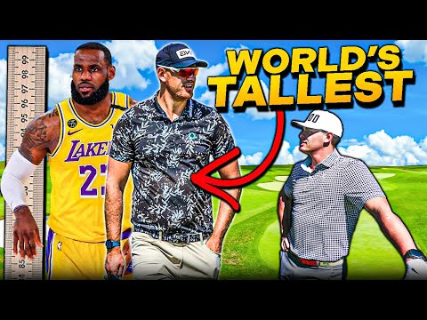 I Challenged the WORLD’S TALLEST PRO GOLFER to a Match