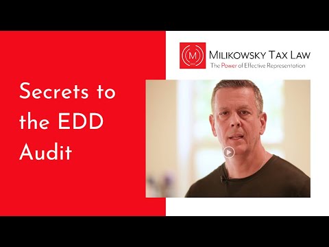 Secrets to the EDD audit