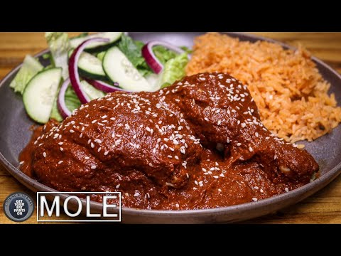 Mole Rojo de Pollo - How to make Mole  - Mexican Food