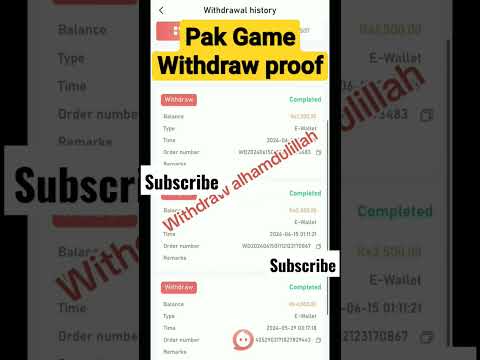 Pak Games Real Earning | Pak Games Withdraw | Earning App#pakgames #onlineearningapp2024 #earning