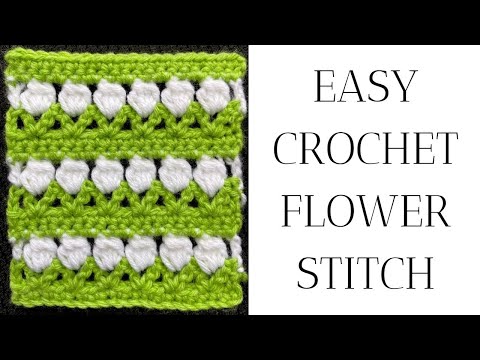 Easy Crochet Flower Stitch Tutorial