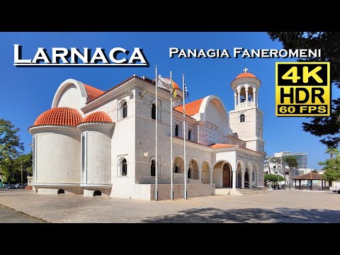 Larnaca Cyprus Panagia Faneromeni 4K 60fps HDR (UHD) Dolby Atmos 💖 The best places 👀 walking tour