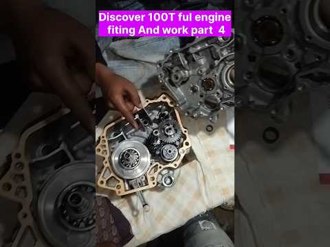 discover 100t engine fiting part 4 crank fitting #bajaj #bikerepairing #shorts