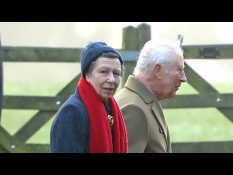 A Royal Christmas: King Charles & Princess Anne's Unforgettable Winter Walk