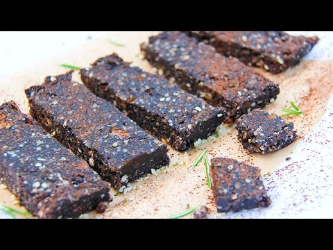 Carob Energy Bars - gluten-free, vegan, no refined sugar