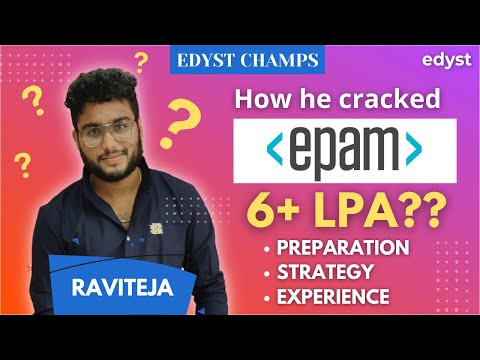 Edyst Champs -Raviteja  | 6 LPA+ | EPAM Systems