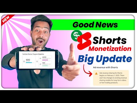 Good News 📢 YouTube Shorts Monetization Big Update || shorts channel Monetization Big update 2023