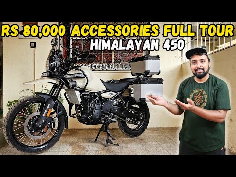 Rs 80,000/- Worth ACCESSORIES On My Himalayan 450 | Full Tour, Pricing & Details | WanderSane