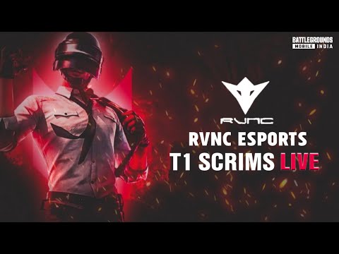 BGMI T1 SCRIMS LIVE | Powered By, RVNC Esports | #bgmilive #bgmi #live