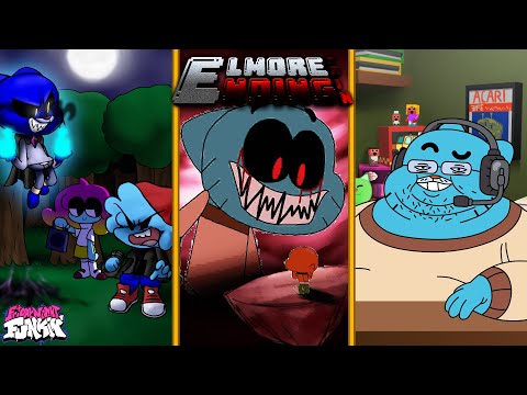 FNF: Elmore – Ending pain // All Songs // The Amazing World of Gumball █ Friday Night Funkin' █