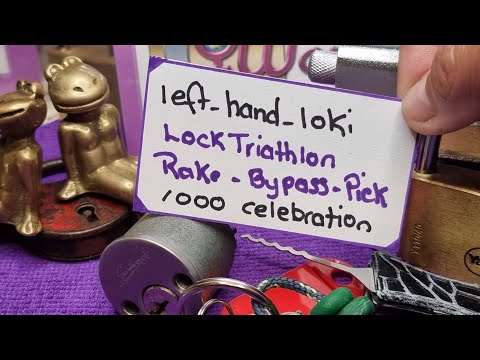 Rake Bypass and Pick 3 locks | Entry Into Lock Triathlon | @left_hand_loki#loki1k