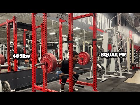 I Squatted 485lbs For A Personal Record (PR)!!