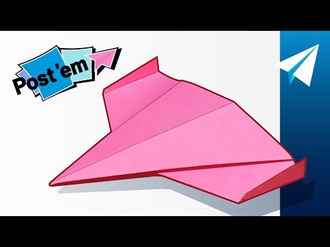 Awesome Sticky Note Paper Airplane! — How to Make Ares Drone | Mini Paper Airplane