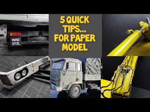 5 Quick Tips...for paper model.(Part 1) papercraft porady