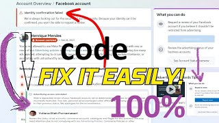 How To code Fix FB Identity Confirmation Failed BM -CODE FIX identity confirmation failed facebook