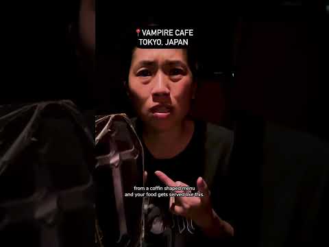 Slayed the night at Japan's Vampire Cafe and lived to tell the tale! 😱🍽️