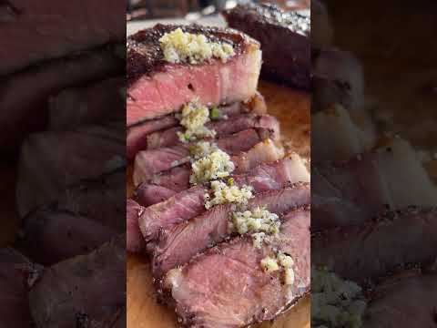 NY STEAK With Garlic Sauce