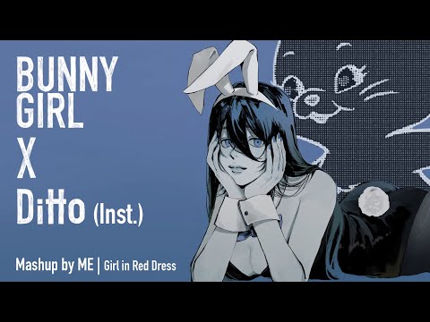 AKASAKI ‘Bunny Girl’ x NewJeans (뉴진스) ‘Ditto’ (inst.) Mashup by ME | Girl in Red Dress