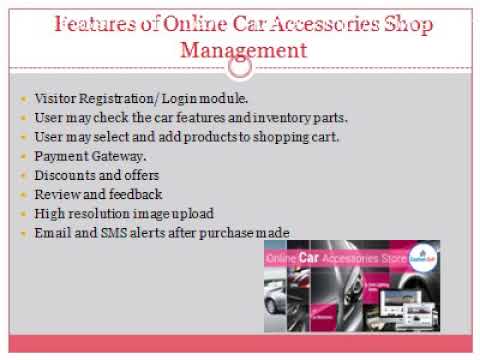 Online Car Accessories shop by CustomSoft