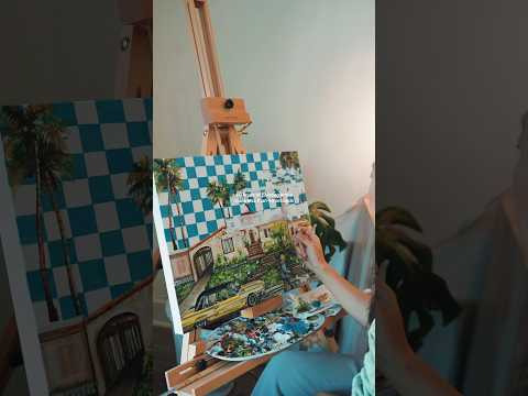 40 hours of painting into 40 seconds…