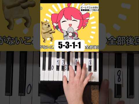 Tetoris Kasane Teto Piano Tutorial #shorts