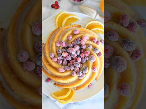 ✨Cranberry-Orange Bundt Cake✨ #recipe #baking