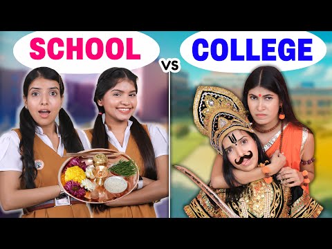 STUDENTS on Dussehra - School vs College Ramleela | Indian Festivals Ever | Anaysa