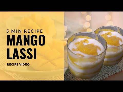 Mango Yogurt Smoothie | Mango Lassi recipe | Summer Drink | Sweet Lassi | आम के स्वाद वाली लस्सी