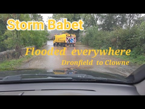 storm Babet  Heavy Rain Cars floating  rivers bursting Flooding Everywhere no way home!