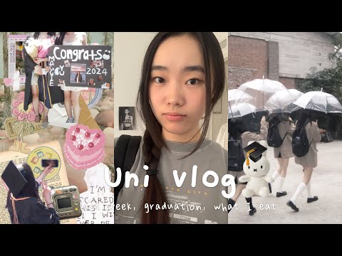 uni vlog🎓: my last week, what i eat, study & taking miffy to my graduation🐰