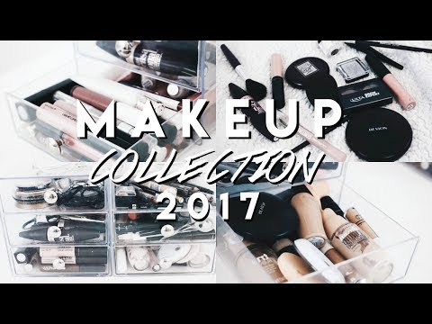 MY MAKEUP COLLECTION + STORAGE 2017