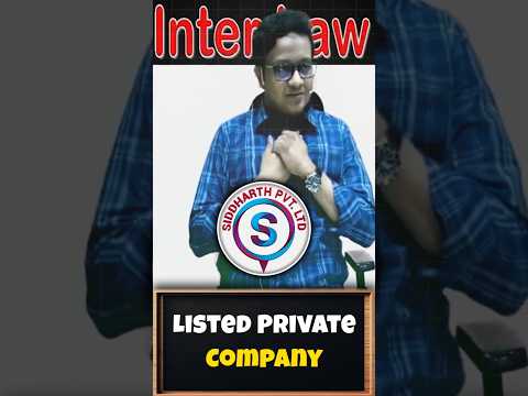 Private Company listing on Stock Exchange | Siddharth Agarwal