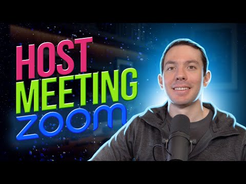 How to HOST a meeting on ZOOM (for beginners)