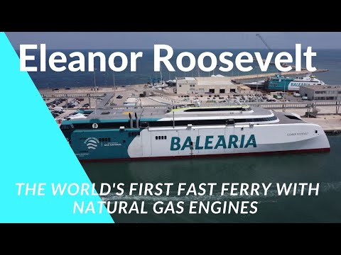 Die schnellste Fähre der Welt mit Gas Mallorca - Ibiza - Denia - Eleanor Roosevelt Balearia