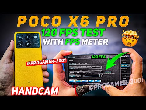 POCO X6 PRO 120 FPS TEST 🔥 WITH FPS METER  & HANDCAM BGMI / PUBG #pocox6pro #120fps #handcam