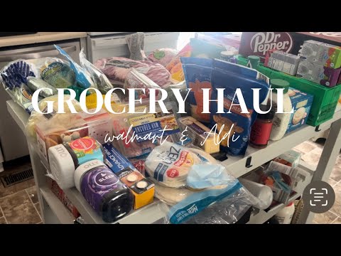 Weekly Grocery Haul for 2 - Walmart and Aldi