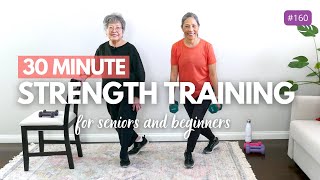 STRENGTH WORKOUT: 30 Minute Strength Training for Seniors And Beginners